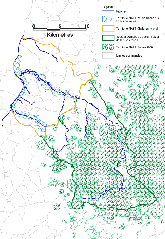 Carte des territoires MAET