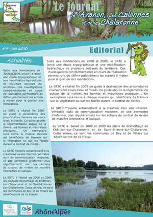 Journal de l'Avanon, des Calonnes et de la Chalaronne